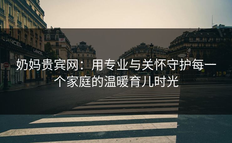 奶妈贵宾网：用专业与关怀守护每一个家庭的温暖育儿时光